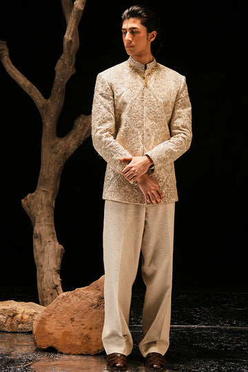 'MEHR' HAND EMBROIDERED BANDHGALA JACKET